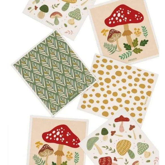 Swedish Dishcloths 12-Piece Set Boho The Perfect Combo of a Sponge and Cloth - Picture 5 of 6